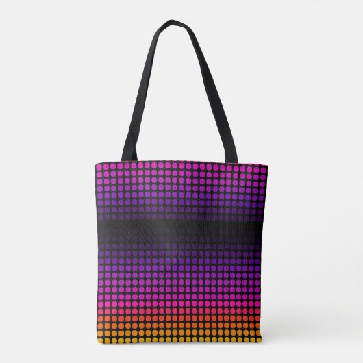 Geometrisch Ombre Sunset Pattern Tas (Achterkant)