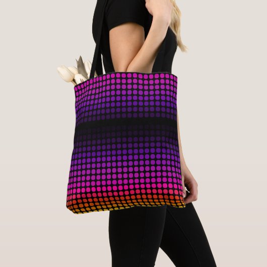Geometrisch Ombre Sunset Pattern Tas (Dichtbij)