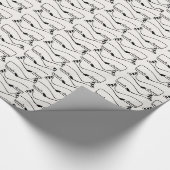 Geometrisch omhullingspatroon voor walvissen, papi cadeaupapier (Hoek)