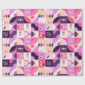 Geometrisch omlooppapier voor retroflectoren cadeaupapier (Vlak)