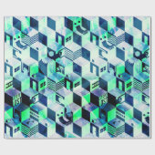 Geometrisch omslagpapier cadeaupapier (Vlak)