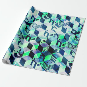 Geometrisch omslagpapier cadeaupapier