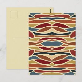 Geometrisch ondoorzichtig Glazen in lood stijlontw Briefkaart