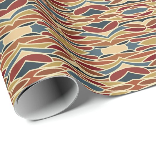 Geometrisch ondoorzichtig Glazen in lood stijlontw Cadeaupapier (Rol Hoek)