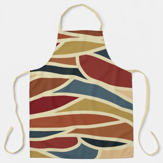 Geometrisch ondoorzichtig Glazen in lood stijlontw Schort (Voorkant)