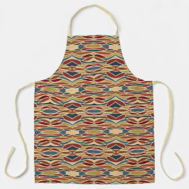 Geometrisch ondoorzichtig Glazen in lood stijlontw Schort