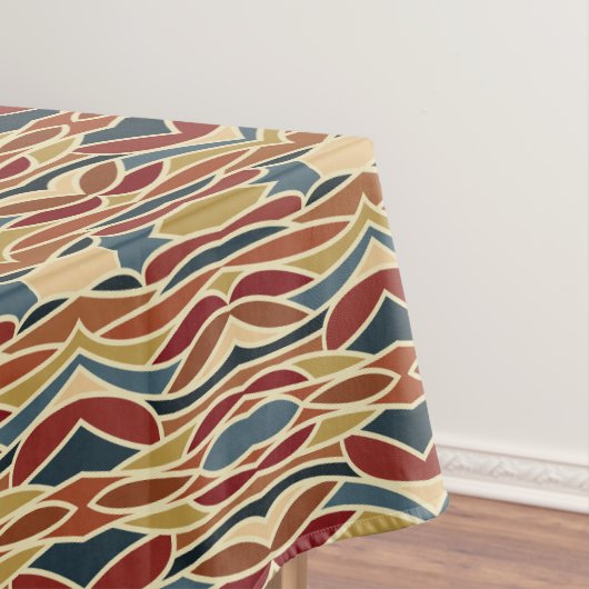 Geometrisch ondoorzichtig Glazen in lood stijlontw Tafelkleed (Voorbeeld)