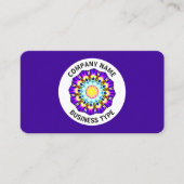 Geometrisch ontwerp 070714(01) - Paars #3B0094 Visitekaartje (Voorkant)