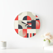 geometrisch ontwerp: abstracte vormachtergrond grote klok (Huis)