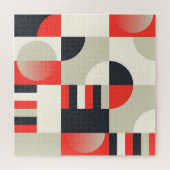 geometrisch ontwerp: abstracte vormachtergrond legpuzzel (Horizontaal)