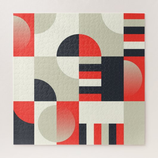 geometrisch ontwerp: abstracte vormachtergrond legpuzzel (Verticaal)