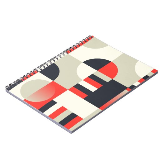 geometrisch ontwerp: abstracte vormachtergrond notitieboek (Linkerzijde)