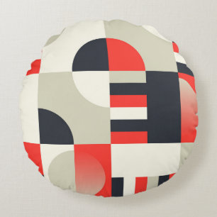 geometrisch ontwerp: abstracte vormachtergrond rond kussen