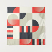 geometrisch ontwerp: abstracte vormachtergrond wandkleed (Voorkant (horizontaal))