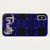 Geometrisch ontwerp, babyblauwe-celenkast Case-Mate iPhone case (Achterkant (horizontaal))