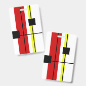 Geometrisch ontwerp badge (Voor- en achterkant)