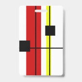 Geometrisch ontwerp badge (Achterkant)