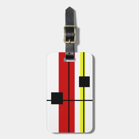 Geometrisch ontwerp bagagelabel (Voorkant verticaal)