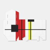 Geometrisch ontwerp bedankdoosjes (Uitgevouwen)