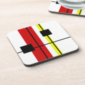 Geometrisch ontwerp bier onderzetter (Linkerzijde)