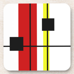 Geometrisch ontwerp bier onderzetter