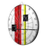 Geometrisch ontwerp dartbord (Voorkant Rechts)