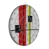 Geometrisch ontwerp dartbord (Voorkant Links)