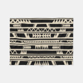 Geometrisch ontwerp Etnische tribale afdrukken Fleece Deken (Voorkant (Horizontaal))