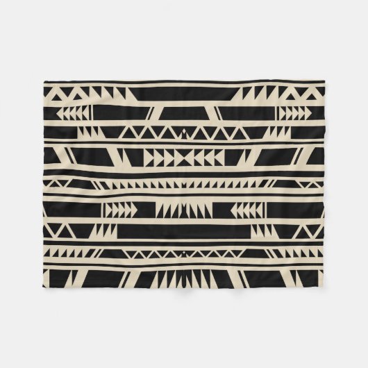 Geometrisch ontwerp Etnische tribale afdrukken Fleece Deken (Voorkant (Horizontaal))