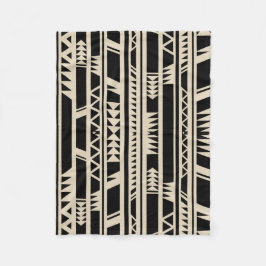 Geometrisch ontwerp Etnische tribale afdrukken Fleece Deken