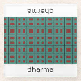 Geometrisch ontwerp glas Onderzetter