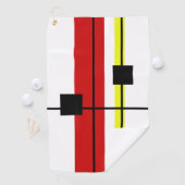 Geometrisch ontwerp golfhanddoek (Insitu)