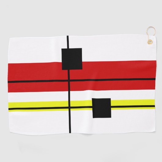 Geometrisch ontwerp golfhanddoek (Horizontaal)