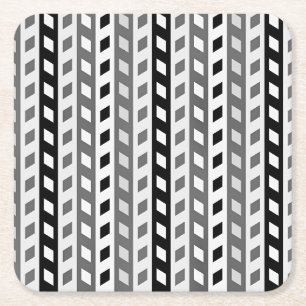 Geometrisch ontwerp, grijs, zwart, wit, kartonnen onderzetters