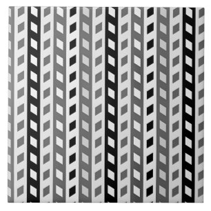 Geometrisch ontwerp, grijs, zwart, wit, tegeltje