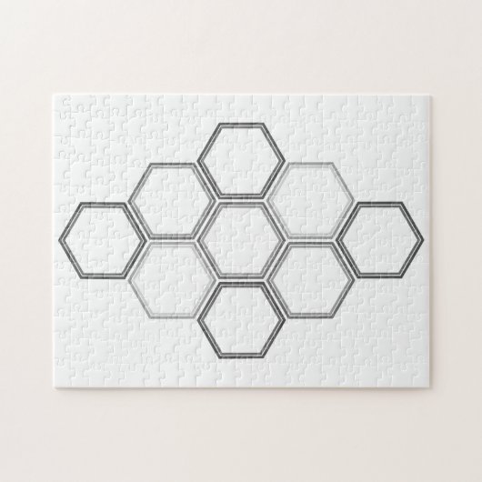 Geometrisch ontwerp, hexagon Patroon Puzzle Legpuzzel (Horizontaal)