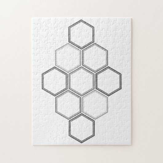 Geometrisch ontwerp, hexagon Patroon Puzzle Legpuzzel (Verticaal)