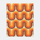 Geometrisch ontwerp in jaren '70 fleece deken (Voorkant)