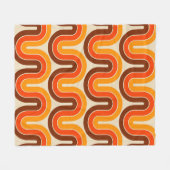 Geometrisch ontwerp in jaren '70 fleece deken (Voorkant (Horizontaal))
