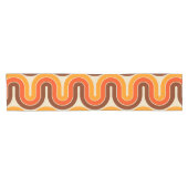 Geometrisch ontwerp in jaren '70 korte tafelloper (Horizontaal)