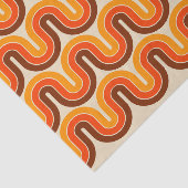 Geometrisch ontwerp in jaren '70 tissuepapier (Detail)