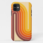 Geometrisch ontwerp in retro- stijl Case-Mate iPhone case (Achterkant)