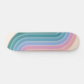 Geometrisch ontwerp in retro- stijl persoonlijk skateboard (Horizontaal)