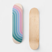 Geometrisch ontwerp in retro- stijl persoonlijk skateboard (Voorkant)
