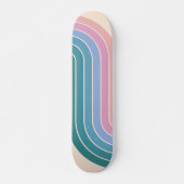 Geometrisch ontwerp in retro- stijl persoonlijk skateboard (Voorkant)