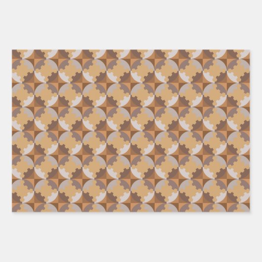 GEOMETRISCH ONTWERP. INPAKPAPIER VEL (Voorkant)