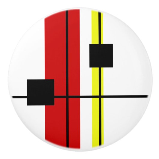 Geometrisch ontwerp keramische knop (Voorkant)