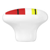 Geometrisch ontwerp keramische knop (Zijkant)