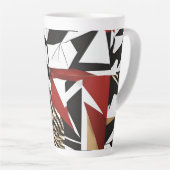 Geometrisch ontwerp latte mok (Rechterhoek)