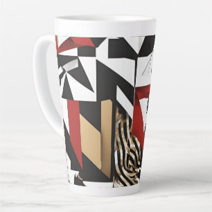 Geometrisch ontwerp latte mok